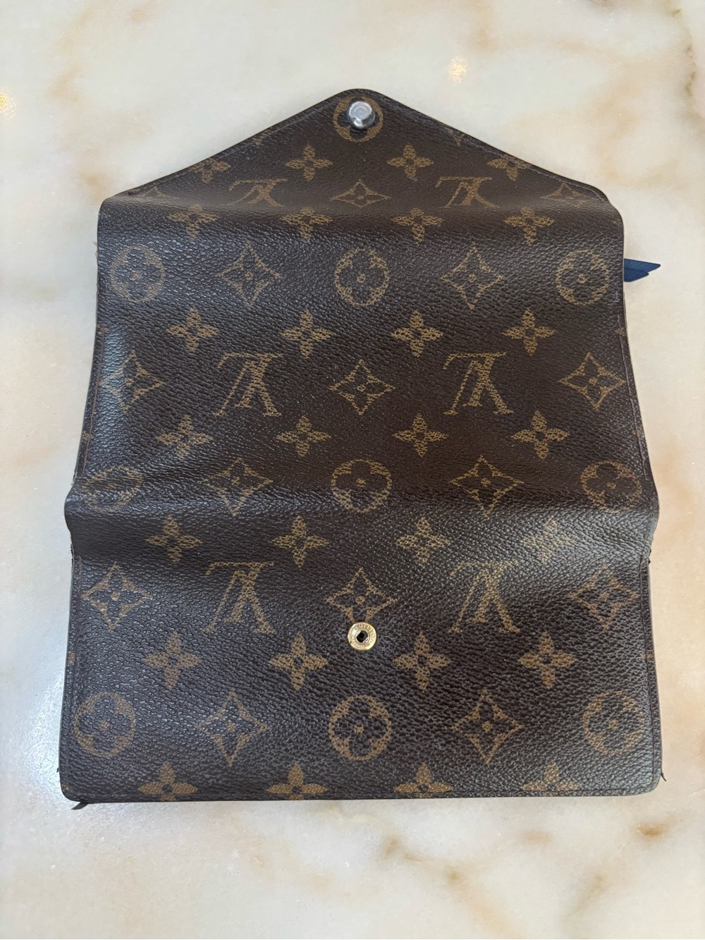 Louis Vuitton Monogram Canvas Envelope Wallet in Brown - Picture 6 of 9